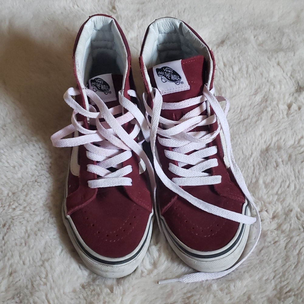 Vans Maroon Hi-top Size 6 Women